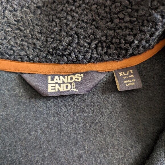 Lands End Pull-Over XL/T Navy - Picture 2 of 4